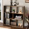 Costway Bookcase Industrial Freestanding Bookshelf Storage Organizer w/ Open Compartments